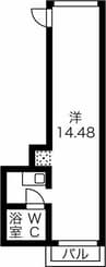 名古屋市営地下鉄桜通線/太閤通駅 徒歩9分 3階 築5年 1Rの間取り