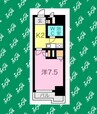 ライオンズマンション名駅西 1Kの間取り