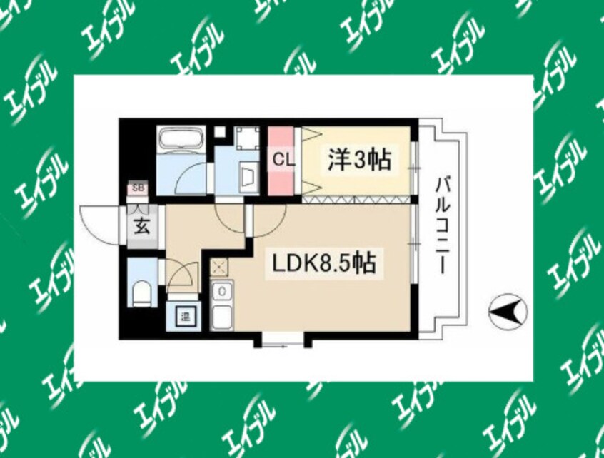 間取図 エポラール白壁