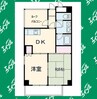 レスカール星ヶ丘 2DKの間取り
