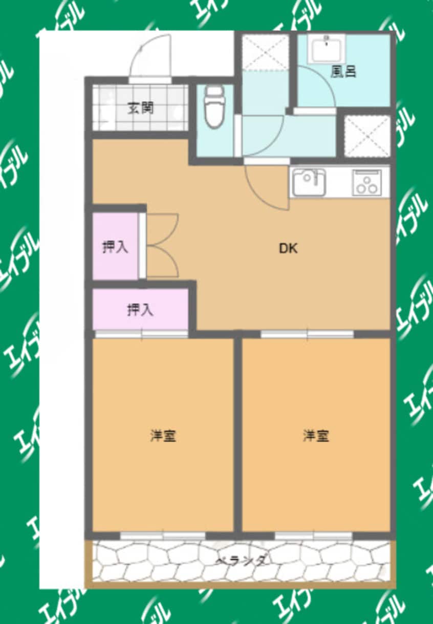 間取図 ベルメゾン藤