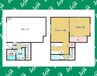 Garage House 森岡　(電動シャッター付ガレージ戸建賃貸) 1LDKの間取り