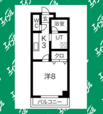 間取図 名鉄名古屋本線/前後駅 徒歩3分 2階 築23年