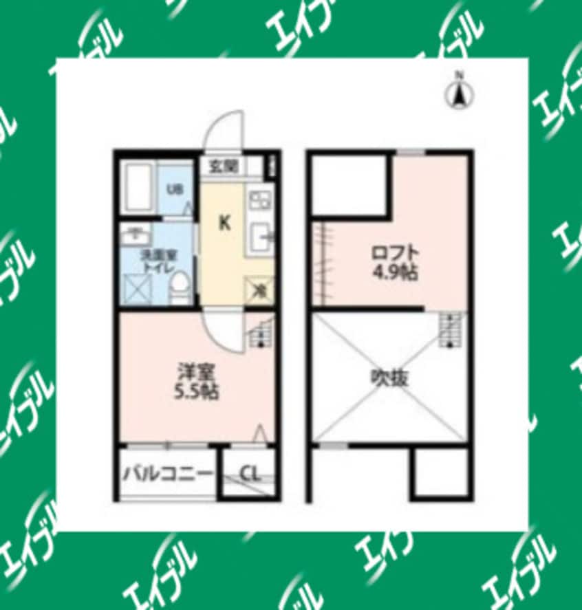間取図 名古屋市営地下鉄名城線/志賀本通駅 徒歩8分 2階 築9年