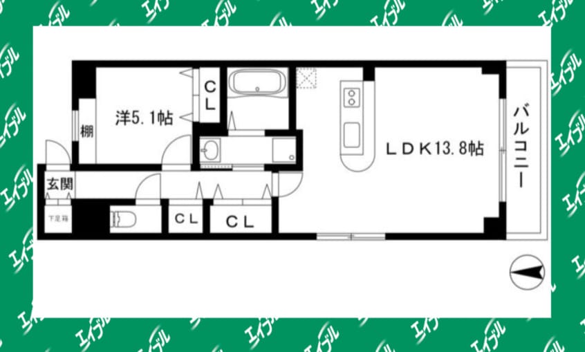 間取図 名古屋市営地下鉄桜通線/今池駅 徒歩4分 3階 築10年