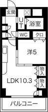 名古屋市営地下鉄東山線/新栄町駅 徒歩13分 9階 築17年 1LDKの間取り
