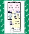 グレイス　アベニューⅢ 2LDKの間取り