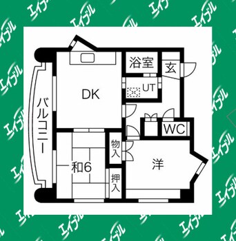 間取図 東海道本線/尾頭橋駅 徒歩3分 2階 築35年