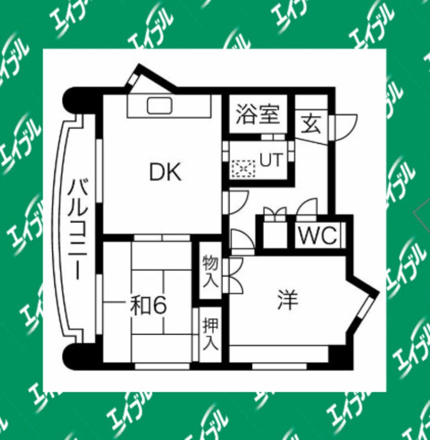 間取図 東海道本線/尾頭橋駅 徒歩3分 2階 築35年