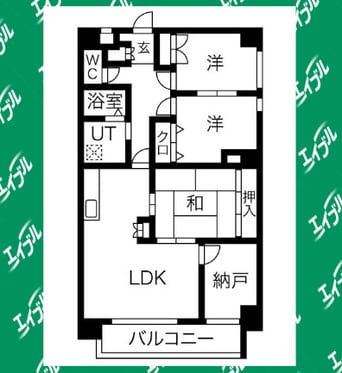 間取図 名古屋市営地下鉄鶴舞線/平針駅 徒歩5分 1階 築25年