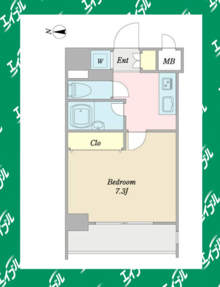 間取図 名古屋市営地下鉄桜通線/太閤通駅 徒歩3分 4階 築19年