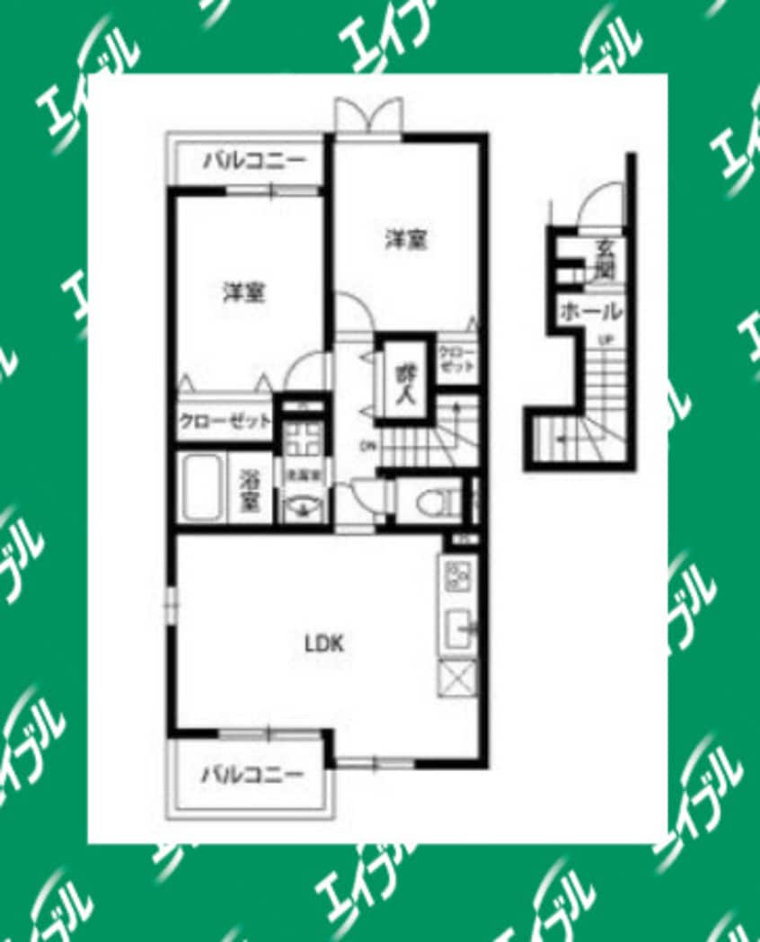 間取図 名古屋市営地下鉄東山線/中村公園駅 徒歩4分 2階 築11年