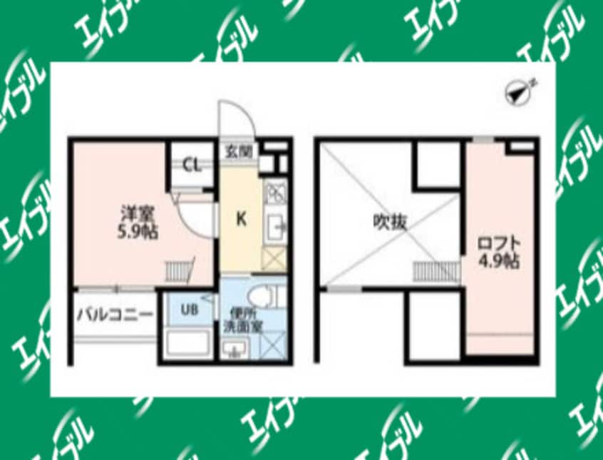 間取図 名古屋市営地下鉄桜通線/吹上駅 徒歩11分 2階 築9年
