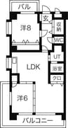 名古屋市営地下鉄名城線/志賀本通駅 徒歩8分 2階 築31年 3LDKの間取り