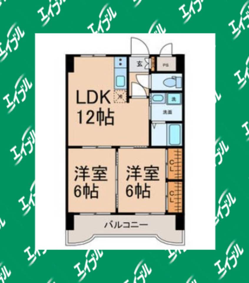 間取図 名古屋市営地下鉄東山線/高畑駅 徒歩2分 6階 築31年