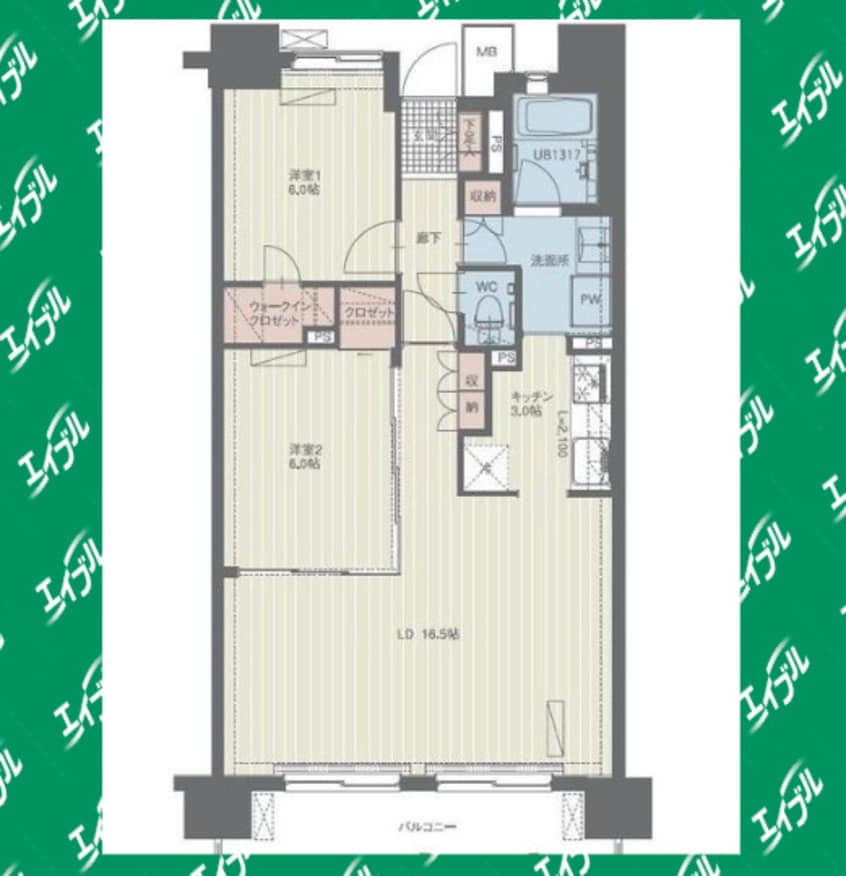 間取図 名古屋市営地下鉄東山線/本郷駅 徒歩7分 6階 築16年