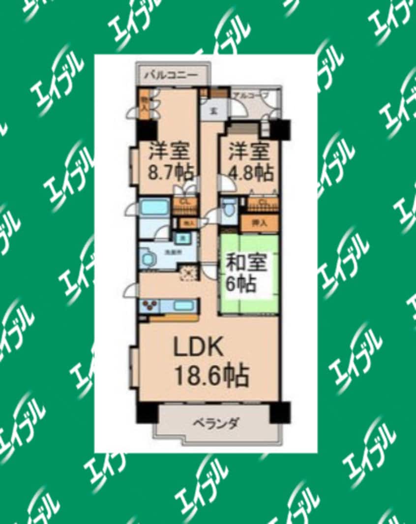 間取図 名古屋市営地下鉄東山線/今池駅 徒歩5分 6階 築29年