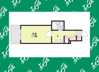 間取図 名古屋市営地下鉄桜通線/国際センター駅 徒歩5分 6階 築22年