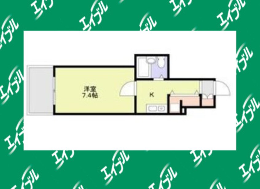 間取図 名古屋市営地下鉄桜通線/国際センター駅 徒歩5分 6階 築22年