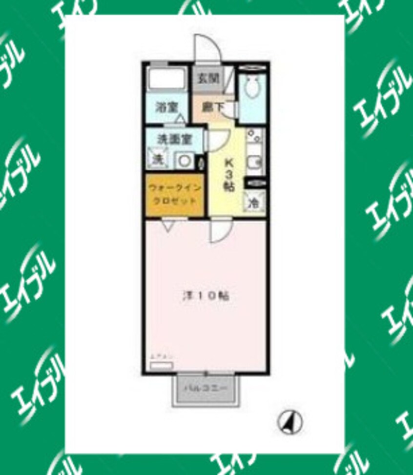 間取図 名鉄常滑線・空港線/榎戸駅 徒歩11分 2階 築18年
