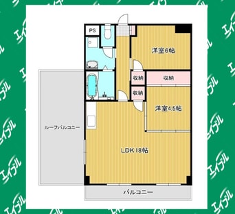 間取図 名古屋市営地下鉄東山線/本郷駅 徒歩39分 4階 築40年