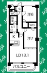 名鉄常滑線・空港線/新舞子駅 徒歩4分 2階 築23年 2LDKの間取り