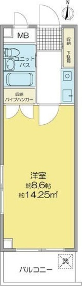 間取図 名古屋市営地下鉄東山線/岩塚駅 徒歩19分 2階 築33年