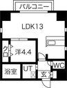 名古屋市営地下鉄東山線/中村公園駅 徒歩3分 3階 築7年 1LDKの間取り