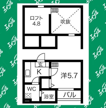 間取図 東海道本線/大高駅 徒歩8分 1階 築8年