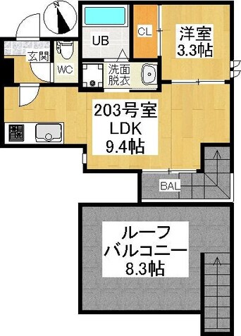間取図 名鉄名古屋本線/栄生駅 徒歩7分 2階 築5年
