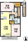 名古屋市営地下鉄東山線/中村公園駅 徒歩20分 2階 築15年 2LDKの間取り