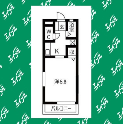 間取り図 名鉄河和線/成岩駅 徒歩7分 2階 築33年