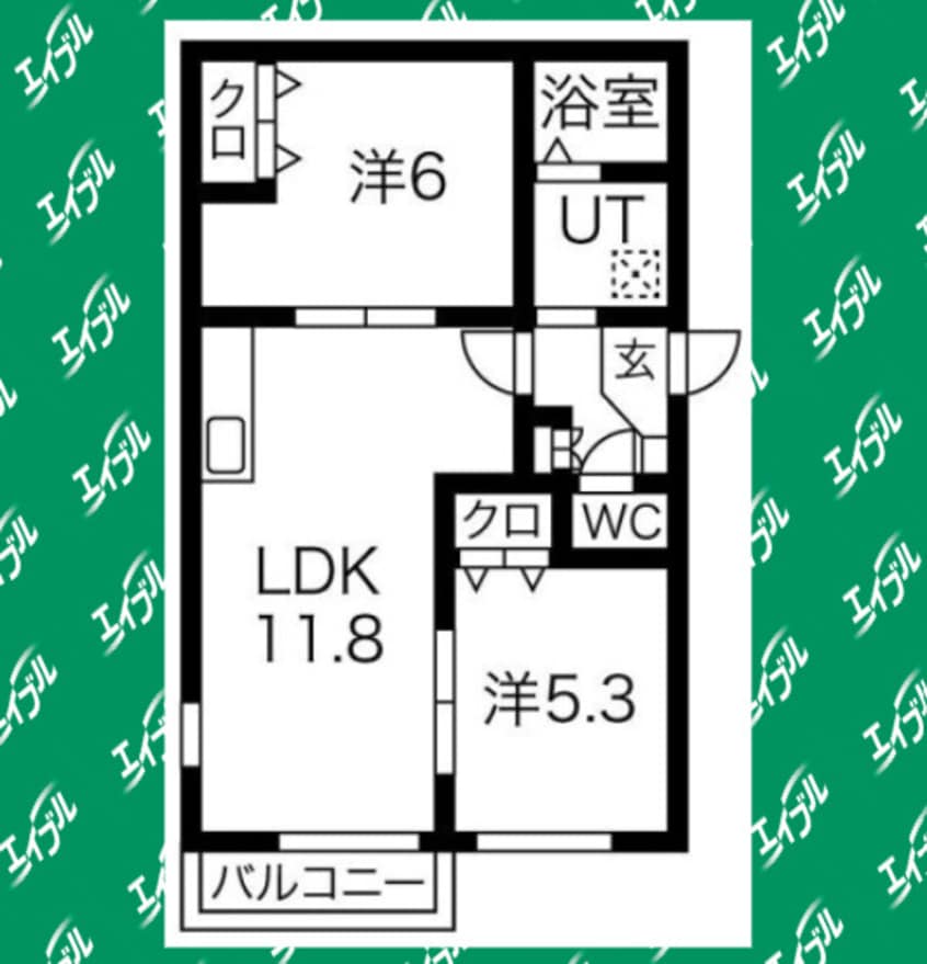 間取図 名鉄名古屋本線/前後駅 徒歩36分 1階 築7年