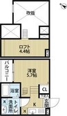 名古屋市営地下鉄鶴舞線/上小田井駅 徒歩10分 2階 築9年 1Rの間取り