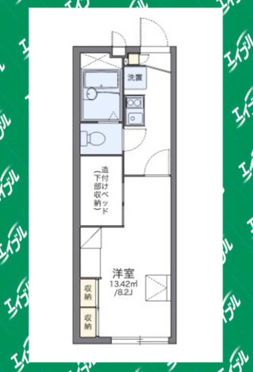 間取図 レオパレス上名和