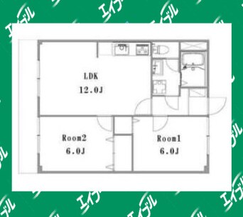 間取図 名鉄河和線/青山駅 徒歩15分 1階 築34年