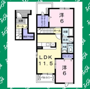 間取図 ラシ－ヌⅡ