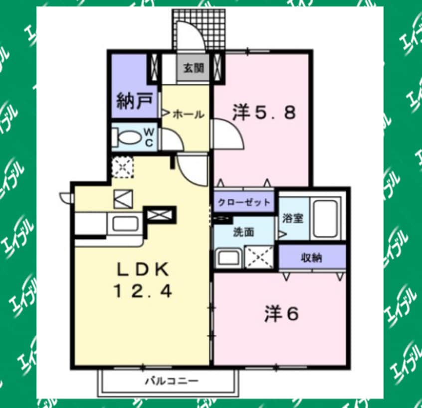 間取図 メゾンまえはた