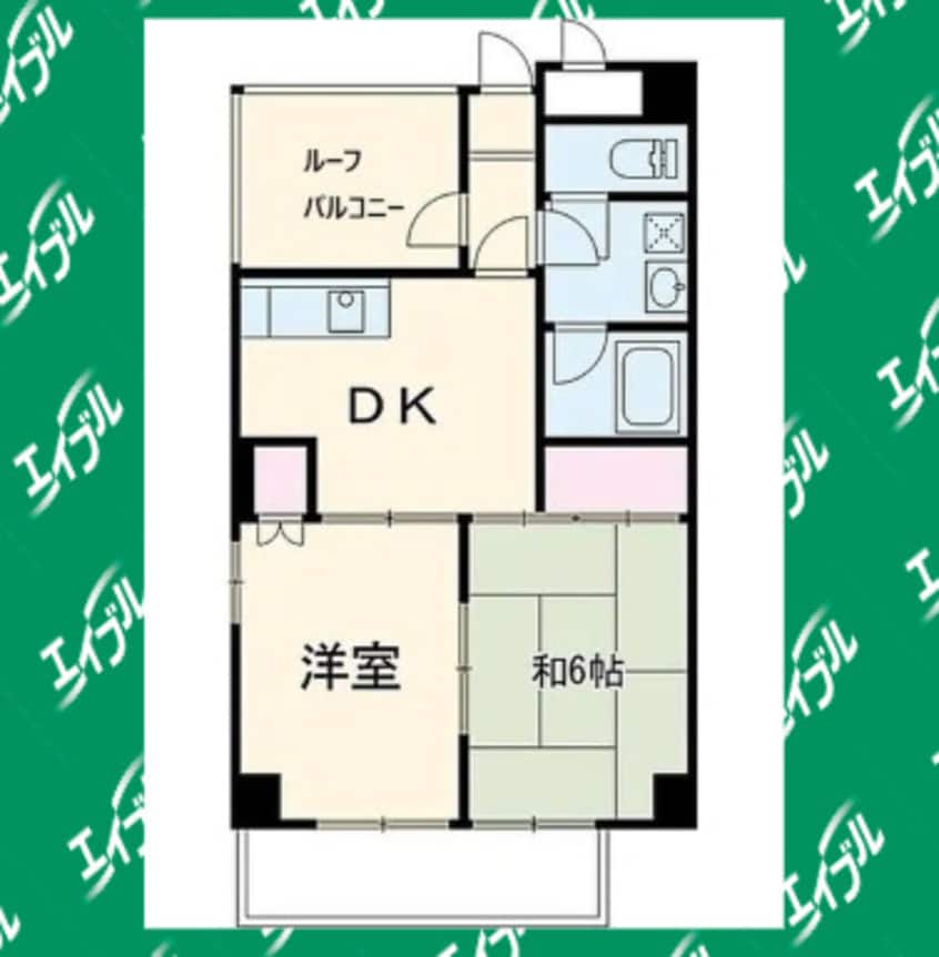 間取図 名古屋市営地下鉄東山線/星ヶ丘駅 徒歩10分 7階 築38年