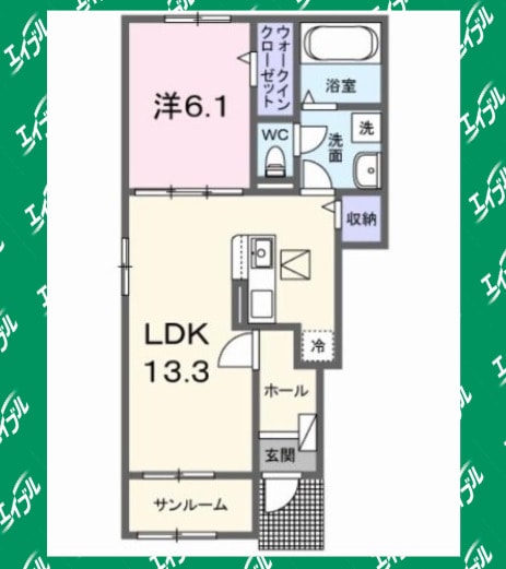 間取り図 ジュネス　ＨＡＹＡＫＡＷＡ　Ⅲ