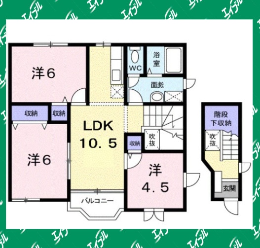 間取り図 クレセント新町Ⅱ