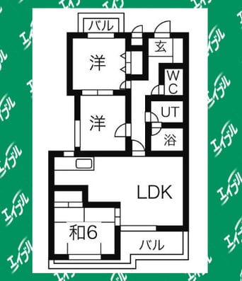 間取図 名古屋市営地下鉄鶴舞線/原駅 徒歩13分 2階 築37年