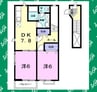 グーテンベルク 2DKの間取り