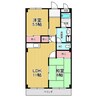 スティルネス洋 2LDKの間取り