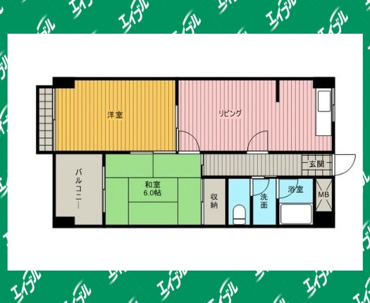 間取り図 名古屋市営地下鉄桜通線/相生山駅 徒歩21分 2階 築38年
