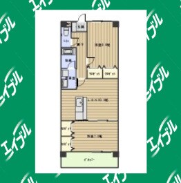 間取り図 名古屋市営地下鉄東山線/藤が丘駅 徒歩7分 3階 築27年