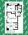 WIN大須 2DKの間取り