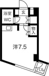 名古屋市営地下鉄東山線/亀島駅 徒歩7分 5階 築36年 1Rの間取り