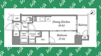 間取図 エステムコート名古屋新栄Ⅳネスト