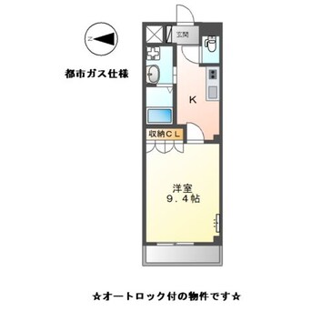 間取図 ラッフル金城